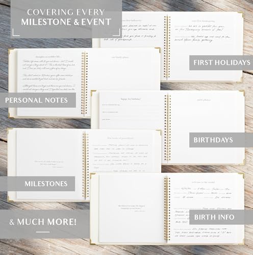 Keepsake Baby Memory Book for Boys and Girls - Timeless First 5 Year Book - Image 3