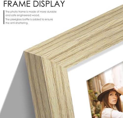 DUENPY 12x16 Collage Frame For 4 5x7 Photos Wood Color - Image 4