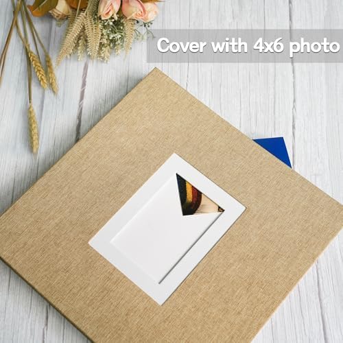 Vienrose Self Adhesive Photo Album 40 Pages for Wedding, Baby Growth, Khaki - Image 2