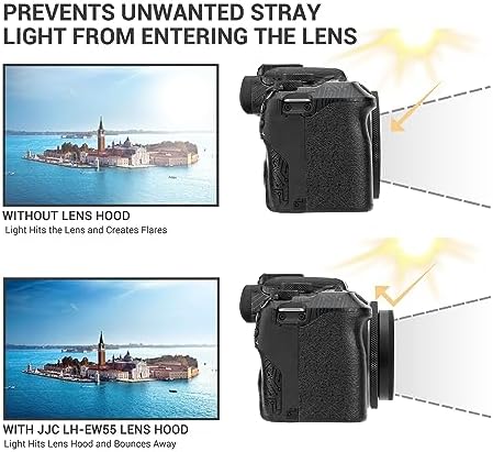 Lens Hood for Canon RF 28mm f/2.8 STM Lens, RF 28mm Lens Hood, Lens Hood Replace Canon EW-55 Hood, Compatible with 55mm Filters and 55mm Lens Cap - Image 3