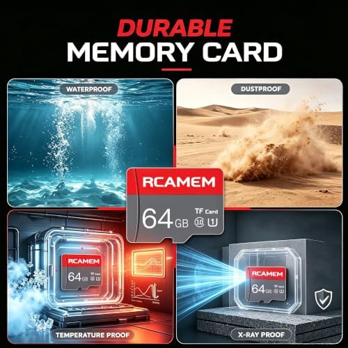 64GB Micro Memory Card with Adapter TF Card Class 10 for Camera - Image 4
