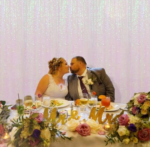 Poise3EHome 5FT x 7FT Iridescent Sequin Photography Backdrop Curtain for Party Decoration - Image 4