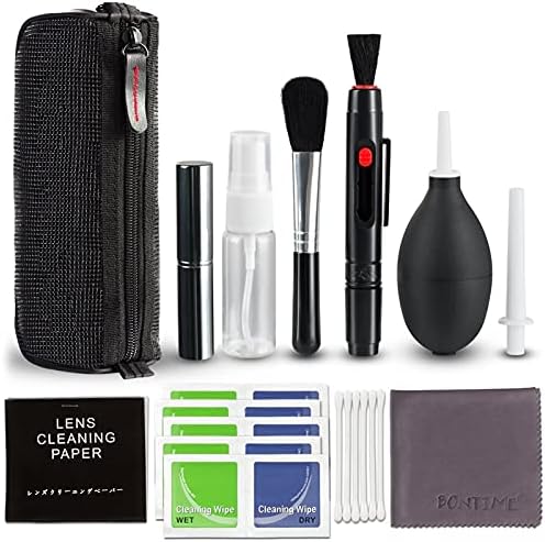 Andoer Professional Camera Cleaning Kit Lens Cleaning Kit with Air Blower Cleaning Pen Cleaning Cloth for Most Camera Mobile Phone Laptop by Andoer