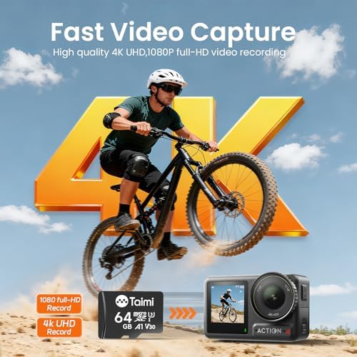 TAIMI Micro SD Card,Tf Card,A1,U3,V30,UHS-I,Microsd Memory Card,Read Speed Up to 90MB/s (64GB) - Image 2