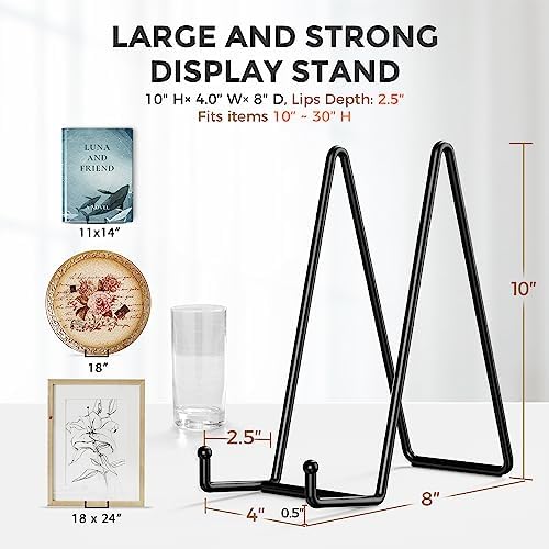 TR-LIFE 3 Pack 10 Inch Plate Stands for Display - Large Picture Stand - Image 2