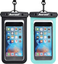 Hiearcool Waterproof Phone Pouch, Waterproof Phone Case, Black&Green 2-Pack by Hiearcool