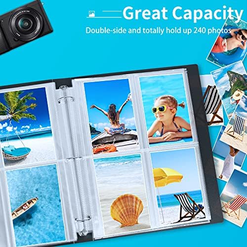 Fabmaker 30 Pack 3.5x5 Photo Sleeves for 3 Ring Binder, Hold 240 Photos - Image 3