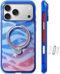 TORRAS World Cup Spirit Inspired, Football Limited Edition Ostand Q3 Air for iPhone 17 Pro Max Case & 360 Magnetic Stand, Fit for MagSafe, Mil-Grade Drop Tested, Camera Control Button, Starlight by TORRAS