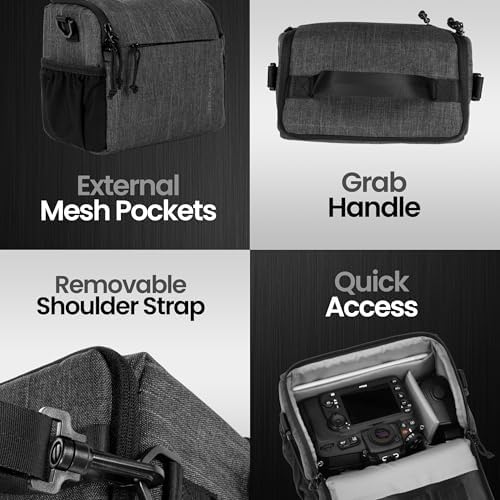 Tamrac Tradewind 5.1 Camera Bag for Photographers, Camera Case for Photography Accessories, Compact Camera Shoulder Bag for DSLR and Mirrorless Cameras, Crossbody Camera Bag for Women Men – Dark Grey - Image 5