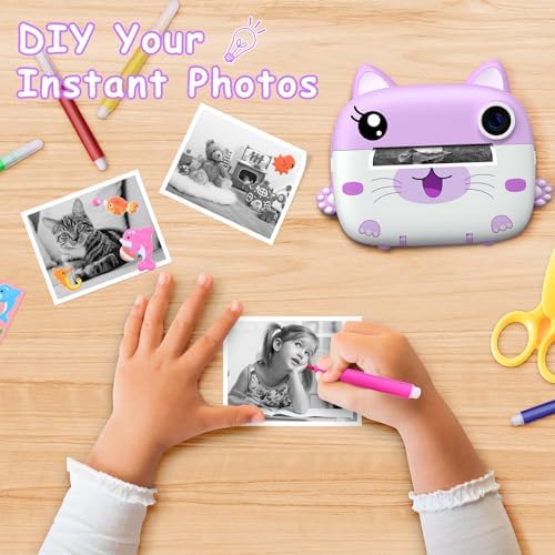 Kids Camera Instant Print, Christmas Birthday Gifts for Girl Boys Kids 3-12 - Image 6