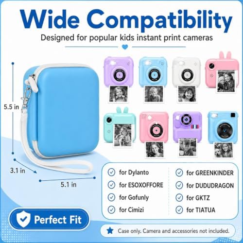 PAIYULE Kids Instant Print Camera Case for ESOXOFFORE for Dylanto Blue - Image 2