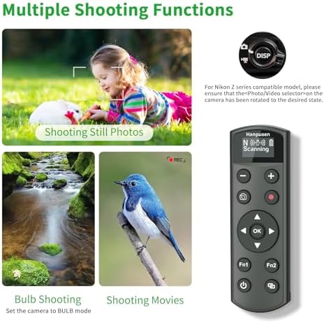for Nikon Rechargeable Shutter Release,Wireless Camera Remote Control - Image 3