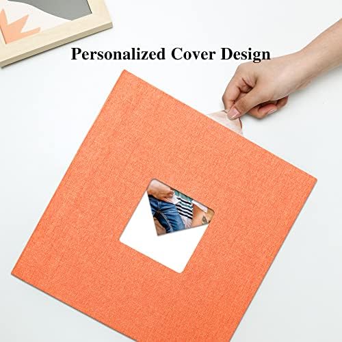 Vienrose Large Photo Album Self Adhesive for 4x6 8x10 10x12 Pictures Linen Scrapbook Album DIY 40 Blank Pages with A Metallic Pen - Image 2
