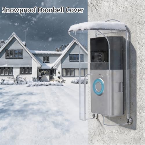 Clear Plastic Doorbell Rain Cover Compatible with Ring//Kasa/Google Nest - Image 5
