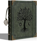Vintage PU Leather Scrapbook Photo Album, 4x6 120 Photos Green by Ovesmusl