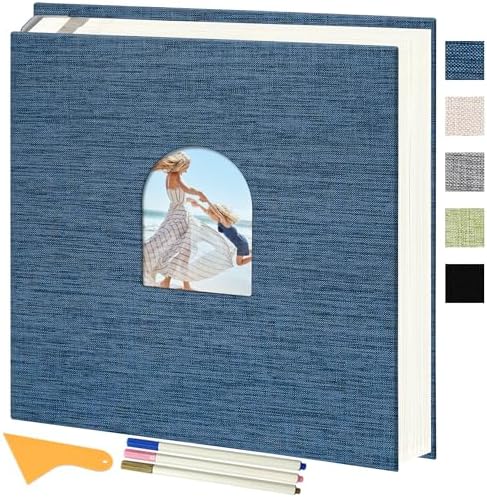 Vienrose Self Adhesive Photo Album Arch Window Scrapbook 120 Pages Blue by Vienrose