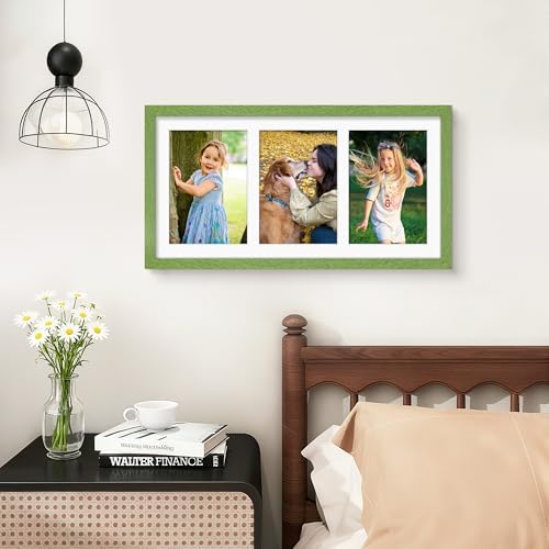 DUENPY 8x16 Collage Frame For 3 5x7 Photos Green - Image 2