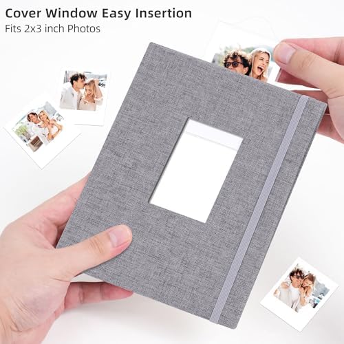Vienrose Mini Polaroid Photo Album 208 Photos 2x3 Inch Grey 1 PACK - Image 5