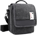 Besnfoto Mirrorless Camera Shoulder Bag Small Messenger Case Waist Bag Compatible for Canon (BlackH, Small) by Besnfoto