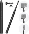 K&F CONCEPT 60 Inch Invisible Selfie Stick | Extension Pole Compatible with Insta360 Sports Camera, GoPro, DJI OSMO Pocket 3, 1/4" Extended Monopod Pole - MS07 by KFCONCEPT