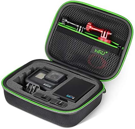 HSU Carrying Case for GoPro Camera and Accessories (Small Size Green) by HSU