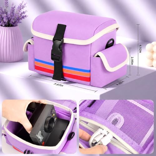 Camera Case Compatible with Polaroid Now, Now+ & OneStep+, Crossbody Bag - Image 4