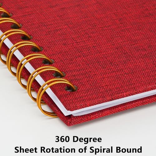 Scrapbook Photo Album, Linen Covered, 8x8 Inches, 20 Sheets/40 Pages - Image 5