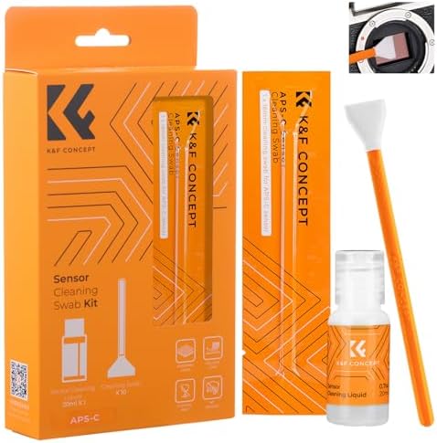 K&F CONCEPT 16mm APS-C Sensor Cleaning Kit, with 20ml Sensor Cleaner by KFCONCEPT