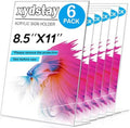 xydstay 6 pack 8.5x11 Acrylic Sign Holder, L-Shape, Plastic Flyer Stand by xydled