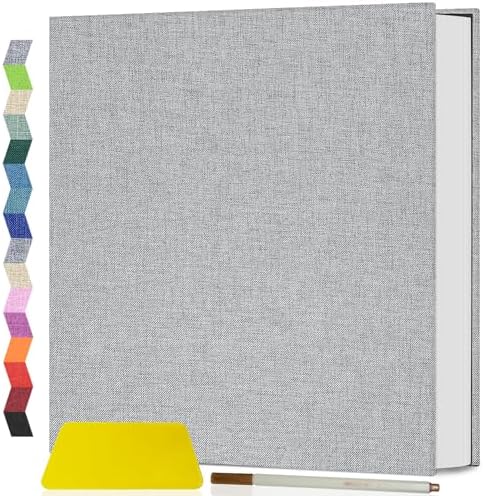 Popotop Photo Album Self Adhesive Scrapbook Album for 4x6 5x7 8x10 Pictures DIY Photo Book as Scrapbooking Supplies Kits, Birthday Gifts for Women Mom Wedding Baby Family Travel by Popotop