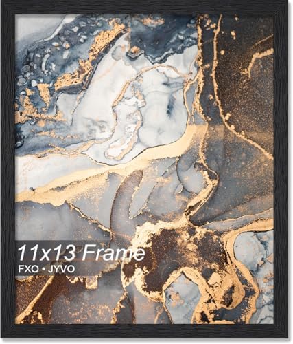 Fxojyvo 11x13 Picture Frame Black Engineered Wood Wall Hanging by Fxojyvo