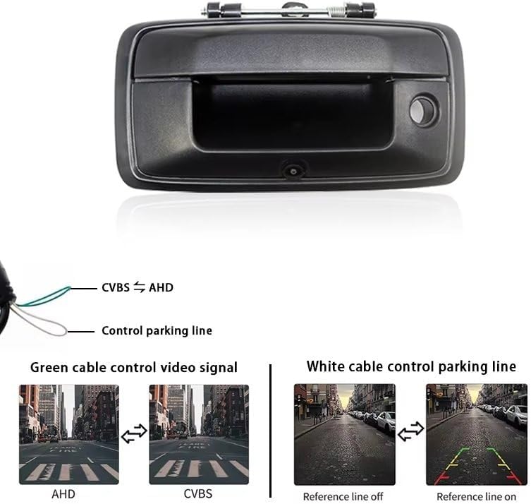 Reversing Camera Kit for Chevrolet for Silverado 1500 for Base for WT 2014-2015 AHD Tailgate Handle Reverse Camera - Image 7