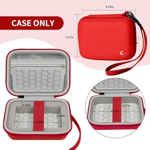 Comecase Digital Camera Case for Kodak PIXPRO FZ45 FZ55 for Travel, Red - Image 5