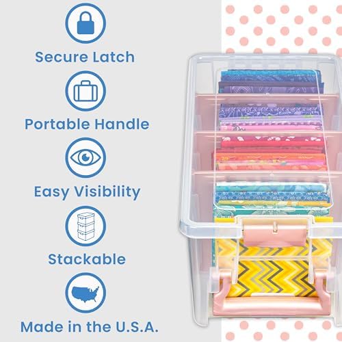 ArtBin Semi Satchel Portable Craft Organizer with 3 Dividers - Clear Plastic Storage Case for Art & Craft Supplies - Image 4