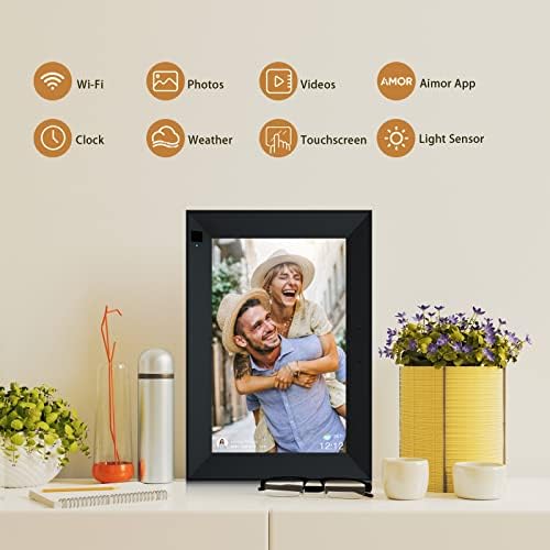 Digital Photo Frame 10.1 Inch WiFi Digital Picture Frame with 1280 * 800 IPS Full HD Touchscreen, Humblestead 32GB WiFi Smart Frame Share Photos and Videos Instantly from Anywhere via AiMOR App - Image 4