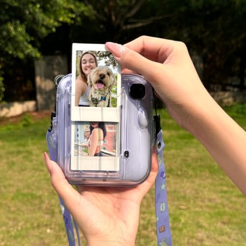 Clear Case for Fujifilm Instax Mini 13 Instant Camera, Clear Purple - Image 4