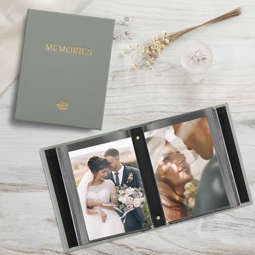 Beautiful Linen Photo Album For 4x6 Photos - Holds Up To 100 Pictures - Image 5