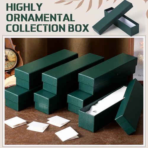 Teling 8 Pcs 2x2 Coin Storage Collectors Box, 9 x 2 x 2 Inches, Dark Green - Image 4