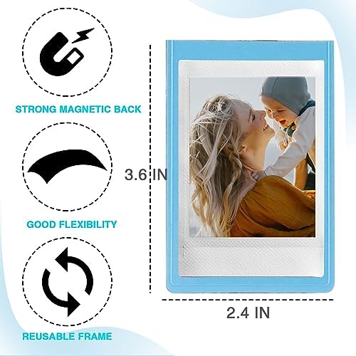 CAIYOULE 20 Packs Magnetic Picture Frame for Fujifilm Instax Mini Photo - Image 2