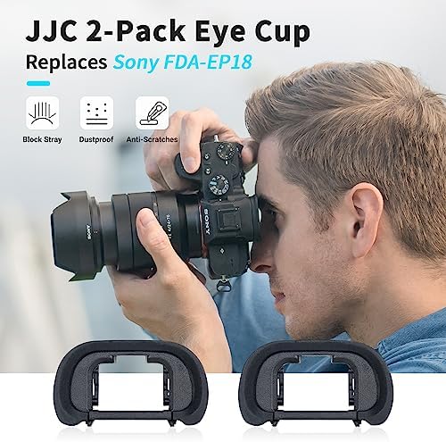 JJC Eyecup Eyepiece Viewfinder for Sony A7 III II A7R IV III A7S II A99 A9 - Image 2
