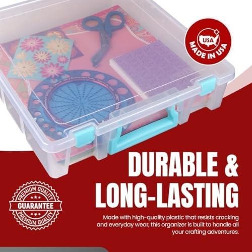 ArtBin Super Satchel 1-Compartment Craft Storage Box, Clear - Image 6