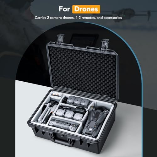 Lykus PVC2 Hard Case with Dividers for Cameras,Lenses,DJI Mavic/Air/Mini - Image 3