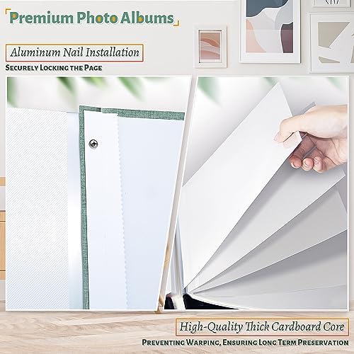 Artfeel Photo Album Self Adhesive Scrapbook,Large Photo Book for 4x6,5x7,8x10 Pictures,DIY Album for Baby Wedding Family Travel Birthday,with Metallic Pen and Scraper - Image 4