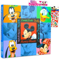 Mickey and Friends Photo Album - Bundle with 12" x 12" Disney Travel Scrapbook for Souvenirs, Memories, Family Travel, More Plus Stickers | Mickey Mouse Memory Photo Scrapbook by Disney