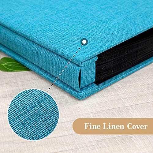 potricher Photo Album 4x6 Pictures, 300 Pockets, Linen Cover, Blue - Image 6