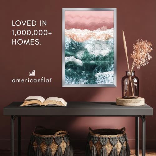 Americanflat 18x24 Poster Frame - Silver Engineered Wood with Polished Plexiglass - Wide Picture Frame for Vertical or Horizontal Wall Display - Epic Collection - Silver - Image 6
