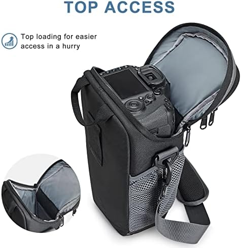 S-ZONE Camera Bag DSLR/SLR Waterproof Camera Case for Photographers Holster Compatible with Nikon Canon Sony - Image 6