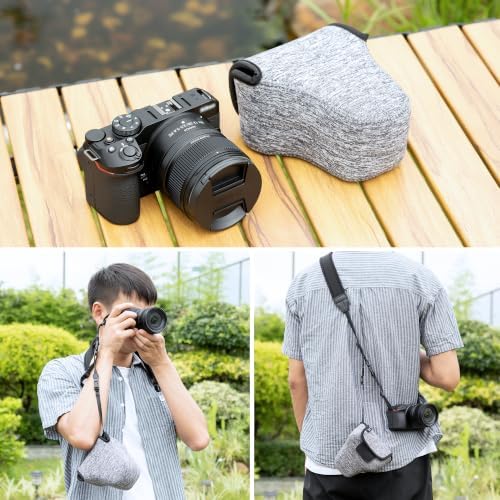 Neoprene Camera Sleeve for Fuji X-T30 III X-T50 +16-50mm Lens Leica Q3 43 - Image 6