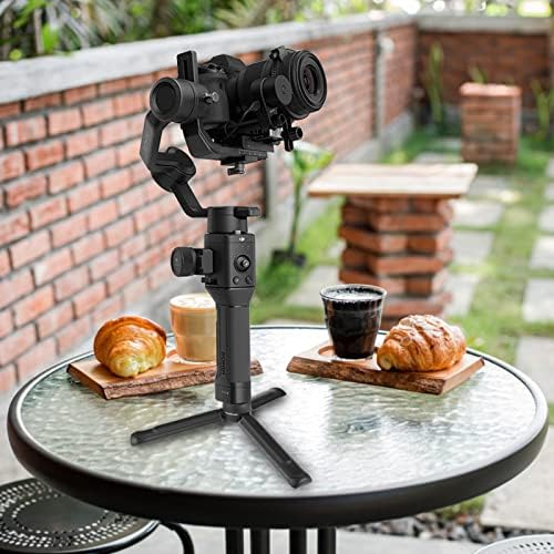 MINIFOCUS Camera Tripod, Desktop Tabletop Stand Compact Tripod with 1/4" Screw, Phone Tripod Stand for Gimbal Stabilizer Webcam Phone Holder Selfie Stick and All DSLR Cameras - Image 6