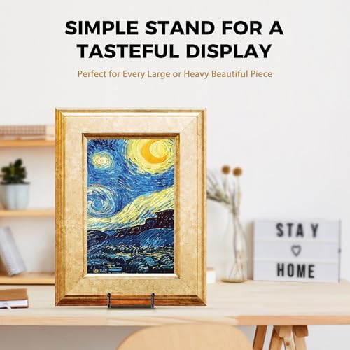 TR-LIFE 16 Inch Black Metal Plate Stand (3 Pack) - Heavy Duty Picture and Display Stand for Large Plates, Frames, Platters and Art - Image 7